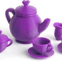 makies tea set game accessories doll teacups teapot teaset toy 3d print model - Mito3D