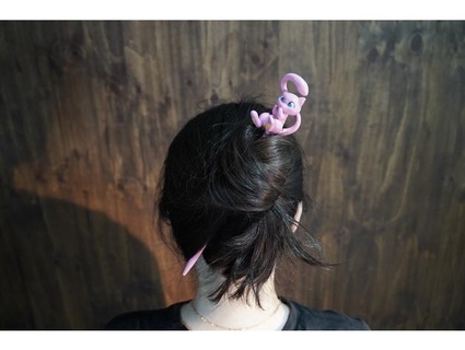 making pokemon binyeo korea hairpin pikachu squirtle mew pachirisu hairstyle hair hairpins 3d print model - Mito3D