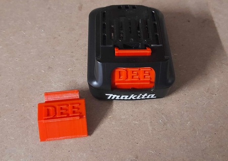 makita 12v battery release button 15ah power tool 3d print model - Mito3D
