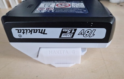 Makita akku Halfter Serie Batterie montieren 3d print model - Mito3D