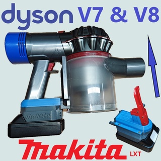 makita Dyson v7 v8 batería adaptador cable vacío limpiador 3d print model - Mito3D