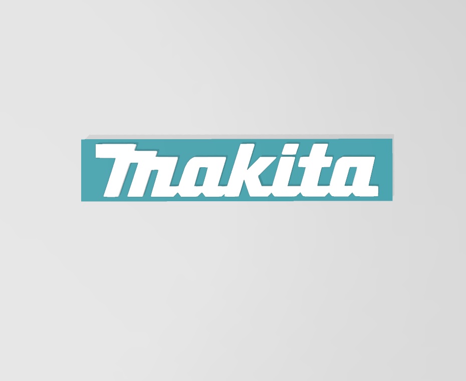 makita logo tools drill work 3D print model - Mito3D