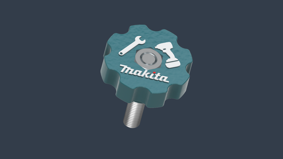 Makita m12 klemmen Rad Werkzeuge m8 Griff gerändelt festziehen Knopf Star Nuss Kopf Nüsse Möbel elektronisch Ausrüstung Hardware Einrichtung mez sterngriffschraube 3d print model - Mito3D