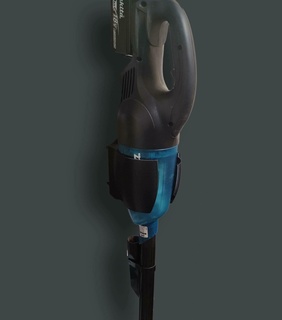 makita vacuum holder - zip tie screw mounting 3d print model - Mito3D