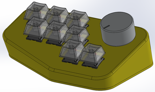 makro tastiera arduino pro micro gadget USB compito pulsante chiave 3d print model - Mito3D