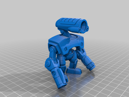 makron mini-figure boss collectible cyborg model quake 2 quakecon strogg toy creatures 3d print model - Mito3D