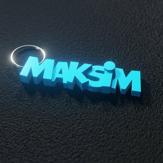 maksim - keyring Gadget keychain 3d print model - Mito3D