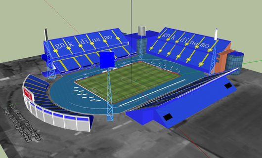 maximizador estadio utilizar 2023 fútbol nfl nba mlb nhl Croacia Dinamo zagreb 3d print model - Mito3D
