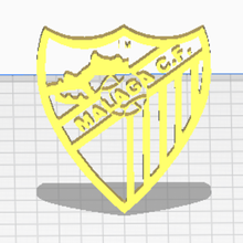 malaga shield cf verschiedene Schild Andalusien 3d print model - Mito3D