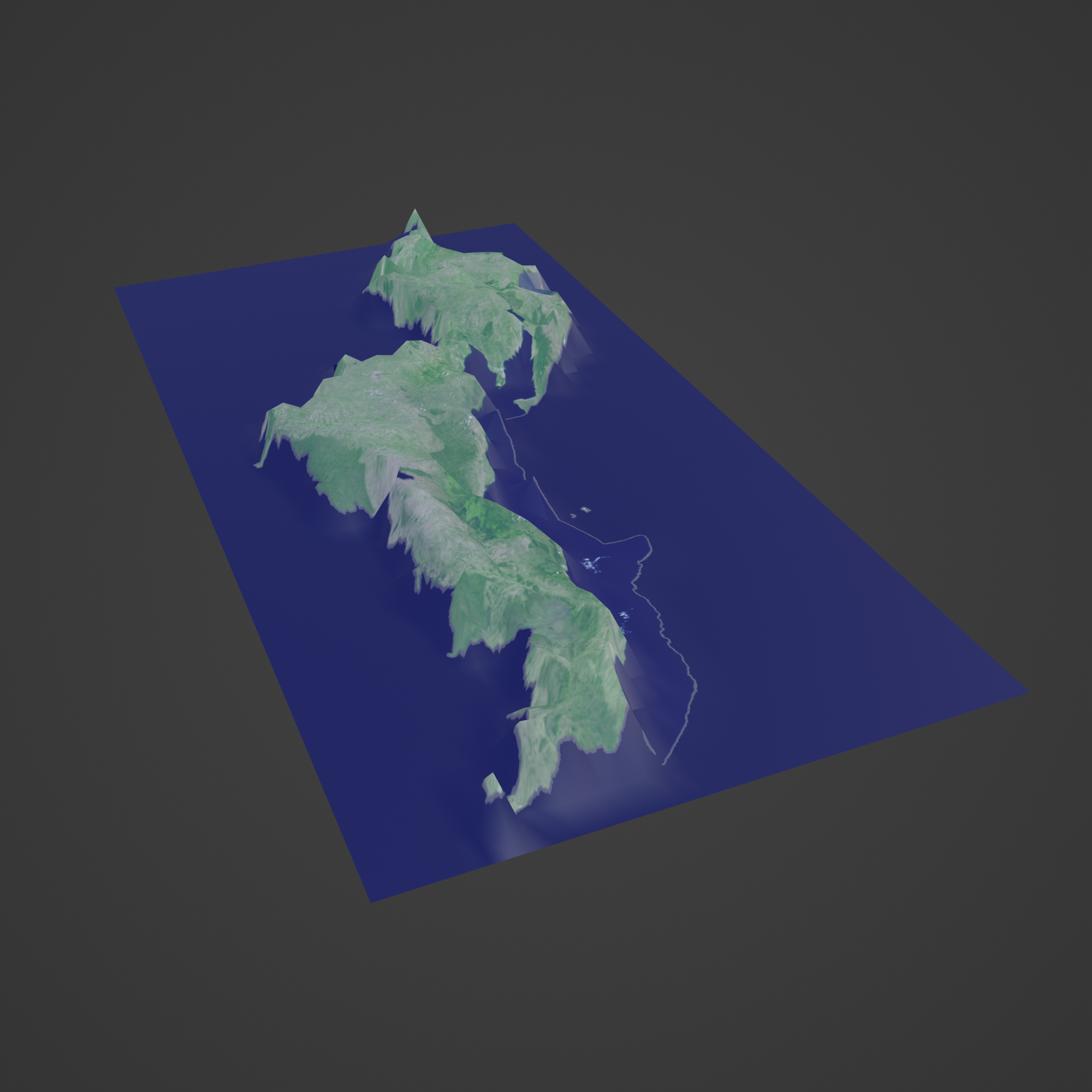 chamas mapa geográfico terreno mundo terra cidade topografia cartografia montanha ilha panorama satélite atlas nação país global 3D print model - Mito3D