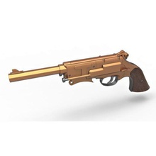 firefly tabanca malcolm reynolds çeşitli modelb sınır huzur revolver oyuncak prop cosplay yineleme yazdırılabilir baskı ateşli silah tabancası scifi blaster film 3d print model - Mito3D