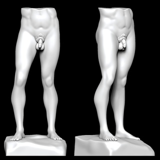 male body statue make michael anime 3d print model - Mito3D