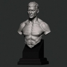 masculino busto pintar busto masculino paraca pintura masculino minis pintar modelo 3d print model - Mito3D