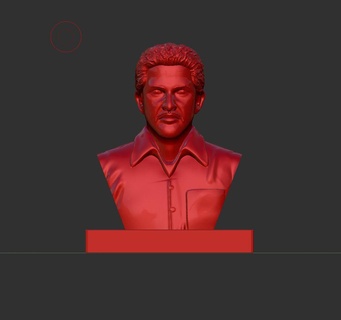 male bust solid model character man human body head realistic people face melee military anatomy art sculptures 3d print model - Mito3D