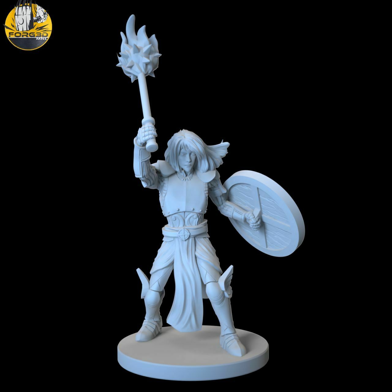 male changeling cleric 3D print model - Mito3D