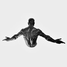 male figure 3d sculpture wall decoration art modern anatomy muscle trending print contemporary 3d print model - Mito3D