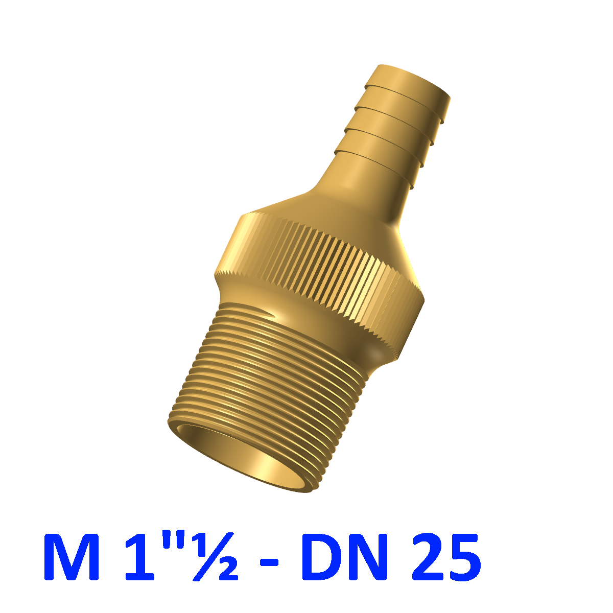 Masculin raccord 1 dn 25 lien téton plomberie dn25 11 2 3D print model - Mito3D