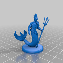 Masculin merfolk table miniature aquatique dnd donjons dragons fantaisie Jeu jeu homme mini jouer rôle rpg marin l'eau jouet 3d print model - Mito3D