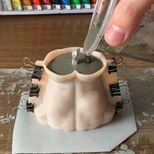 male muscle pot mold 3d print model - Mito3D