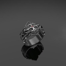 anello maschio gioielli uomo oro argento designer accessorio disco di platino Il modello 3d gemma diamante-anello 3d print model - Mito3D