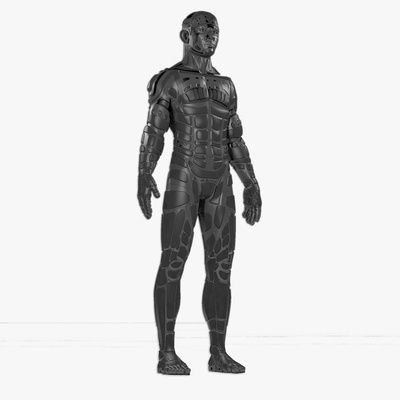 masculino robô 02 mr02 arte 3d imprimível modelo robótico personagem modelagem estátua brinquedo 3d print model - Mito3D