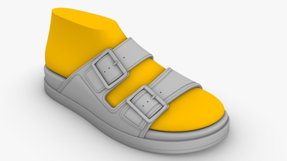 maschio scarpa scorso bene birkenstock stile 3d print model - Mito3D