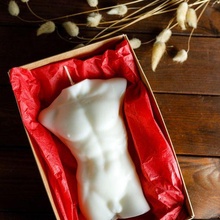 maschio torso candela arte muffa silicone 3d print model - Mito3D