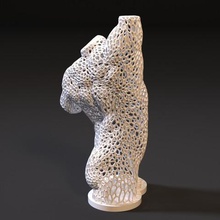torso masculino art las esculturas la naturaleza uno desnudo estatua cuerpo el escultura de voronoi 3d print model - Mito3D