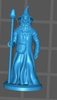 male wizard dnd miniature wizard 3d printers  3d print model - Mito3D