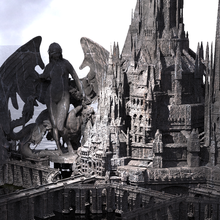 maleficent castle tower city 2 3d print model - Mito3D