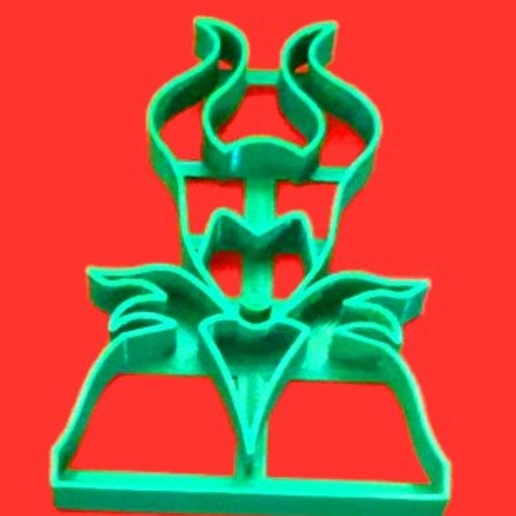 maleficent cookie cutter - malefica various sharp 3D print model - Mito3D