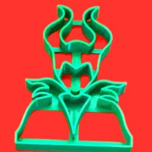 maleficent ' cookie-cutter - malefica verschiedene maleficent' cookie cutter scharf 3d print model - Mito3D
