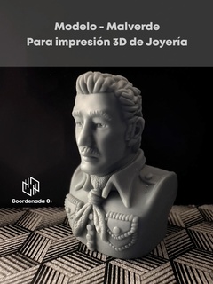 malverde 3d Schmuck Drucken Mexiko Skulptur impresion3d Anhänger 3d print model - Mito3D