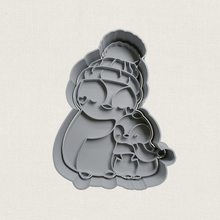 Mutter Pinguin Plätzchen Schneider Cutter Formen Mama Muttertag 3d print model - Mito3D