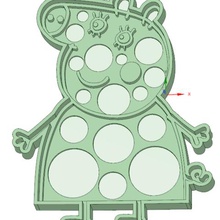 mamma pig cookie cutter tool biscuit crackers peppa 3d print model - Mito3D
