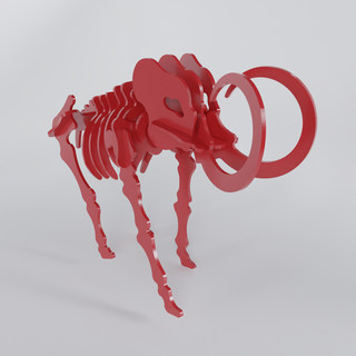 mammouth art araignée jouet Assemblée pièces constructeur 3d print model - Mito3D
