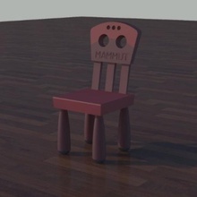 mamut sandalye ev eti çocuk mobilya 3d print model - Mito3D