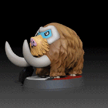 mamoswine pok seg estatueta 3d impressão modelo elefante anime figura brinquedo Pokémon Nintendo bebê plantador casa jogos 3d print model - Mito3D