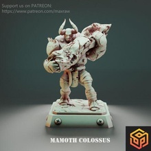 mamoth colossus robot wargame warhammer 40k spider scout mecha fdm miniature tank battle monster beast 3d print model - Mito3D
