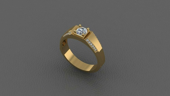 hombre anillo 5mm joyería joya anillos 3d print model - Mito3D