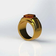 man's ring anelli anello gioielli gold jewelry man minerals rings 3d print model - Mito3D