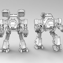 man eater robô mech scifi 3d print model - Mito3D