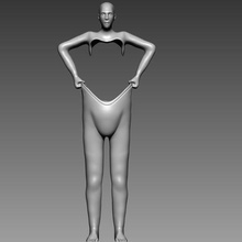 hombre escultura cuerpo decorativo plato Arte decoración 3d 3d print model - Mito3D