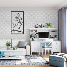 hombre mujer soporte mesa decoración pared panno imagen cuadro elementos 3d print model - Mito3D