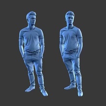 man a13 art human figure 3d print model - Mito3D