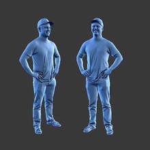 homem a14 arte humano figura 3d print model - Mito3D