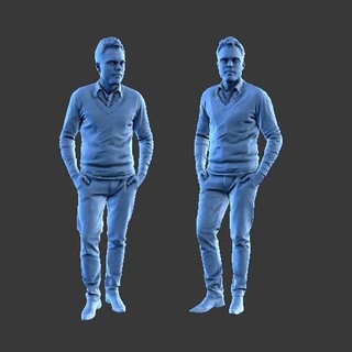 homem a17 figura diorama arte humano homem figura personagem minifigura corpo menina fêmea diorama 3d print model - Mito3D