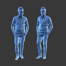 homem a17 arte humano homem figura 3d print model - Mito3D