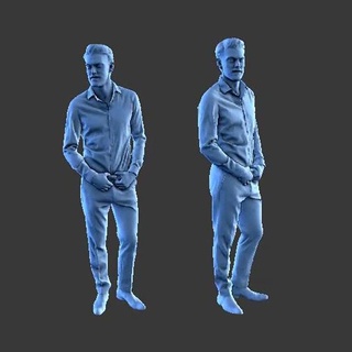 uomo a18 figura diorama arte umano carattere minifigure corpo ragazza femmina 3d print model - Mito3D