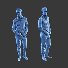 homme a18 art Humain figure 3d print model - Mito3D